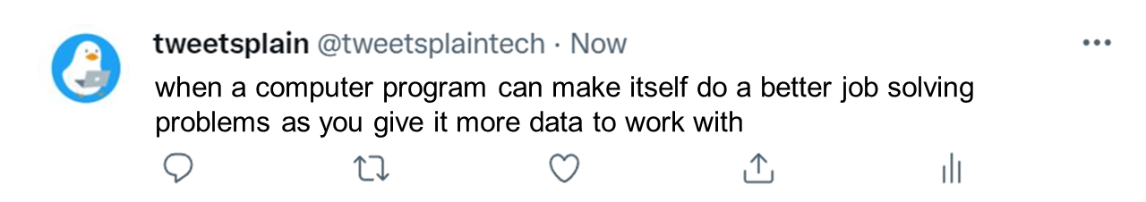 machine learning definition